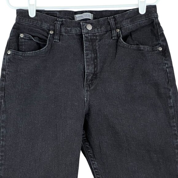Riders Women's Relaxed Fit Black Denim Jeans Size 10M High Rise Stretch Straight - Picture 3 of 10